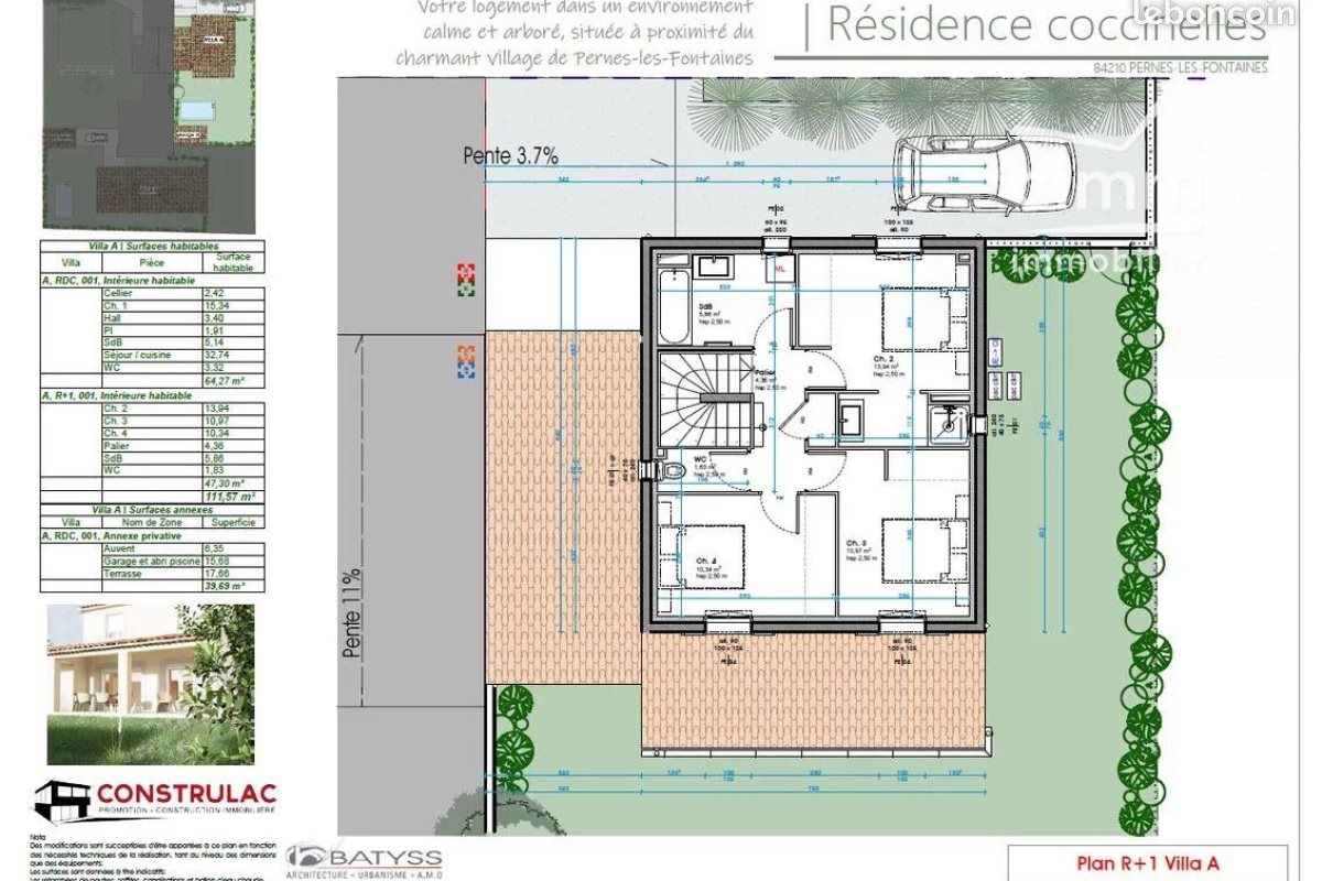 Maison à vendre, 111m², Pernes-les-Fontaines