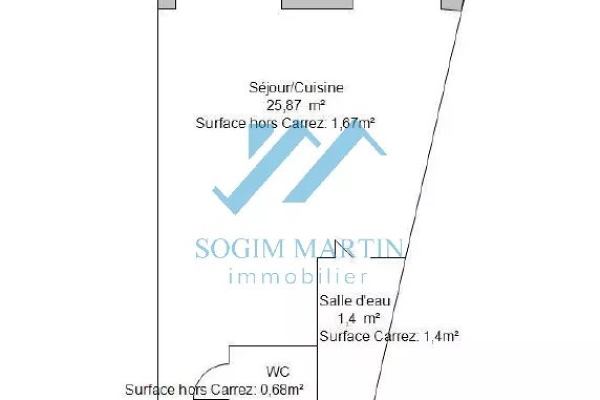 Appartement à vendre, 27m², Menton