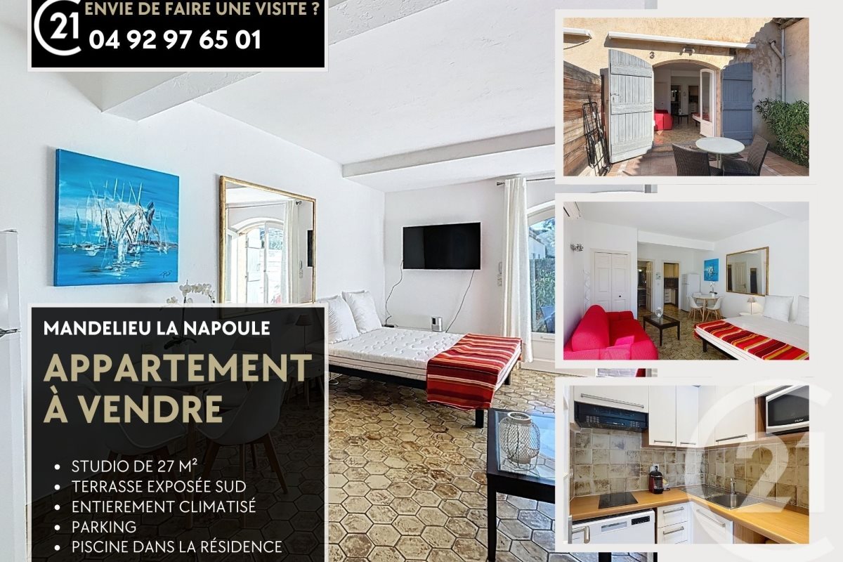 Appartement à vendre, 28m², Mandelieu-la-Napoule