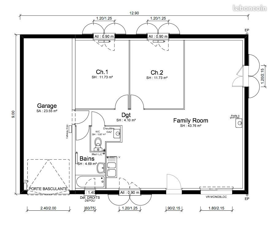 Maison à vendre, 79m², Péronnas