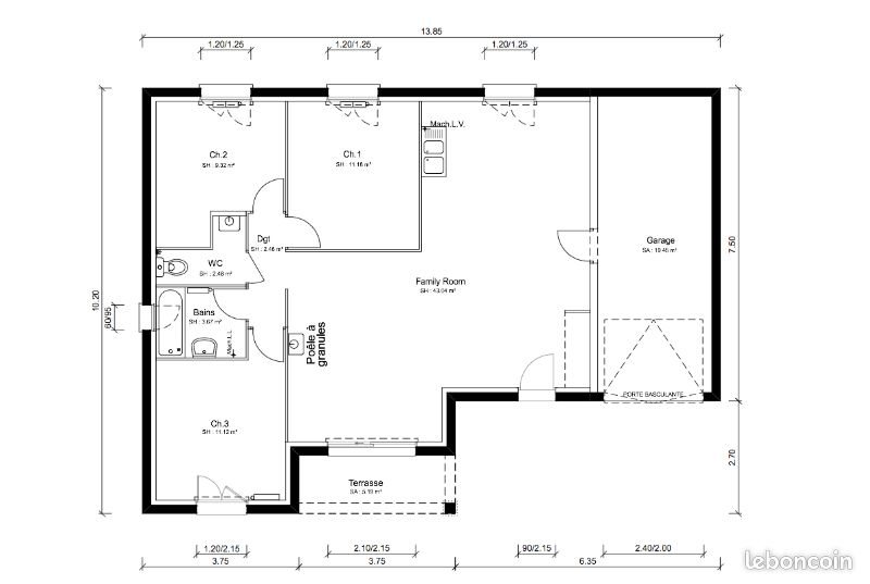 Maison à vendre, 86m², Miribel