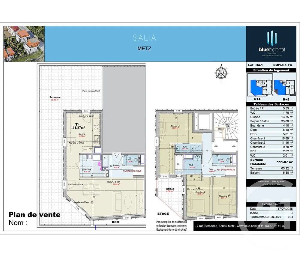 Appartement à vendre, 114m², Metz