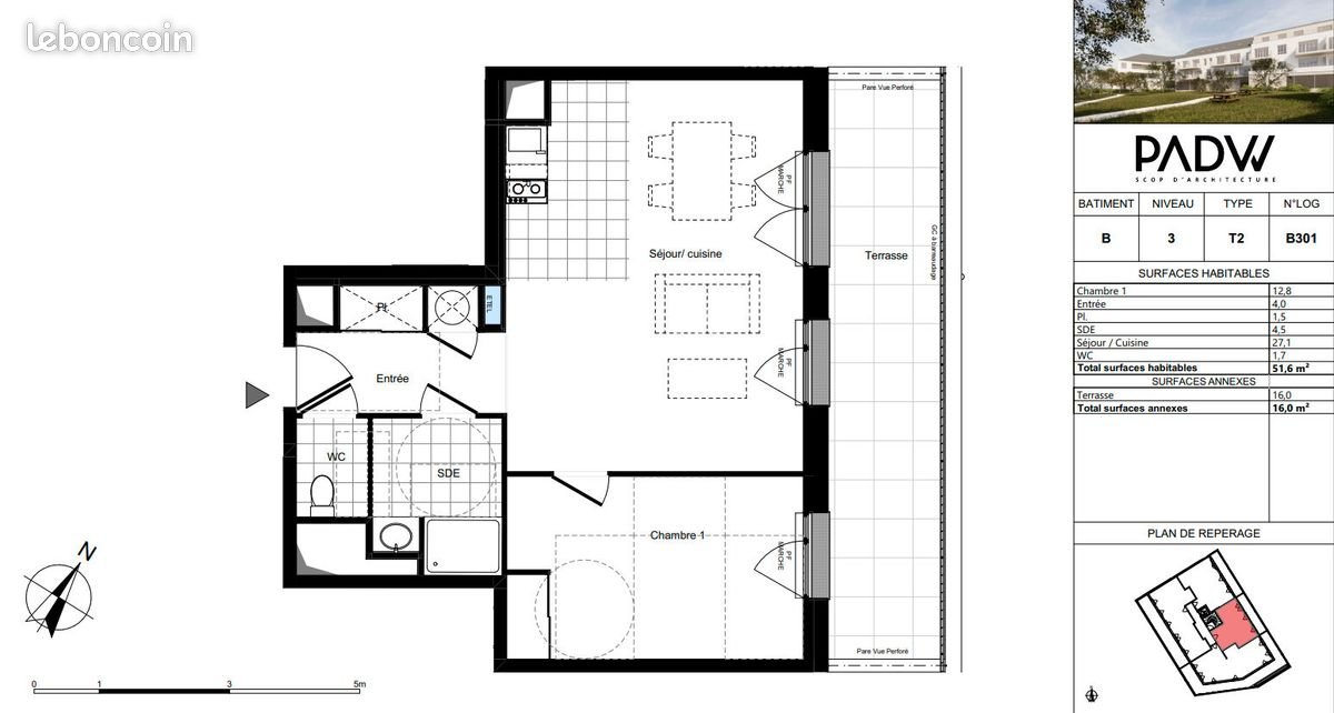 Appartement à vendre, 52m², Ancenis