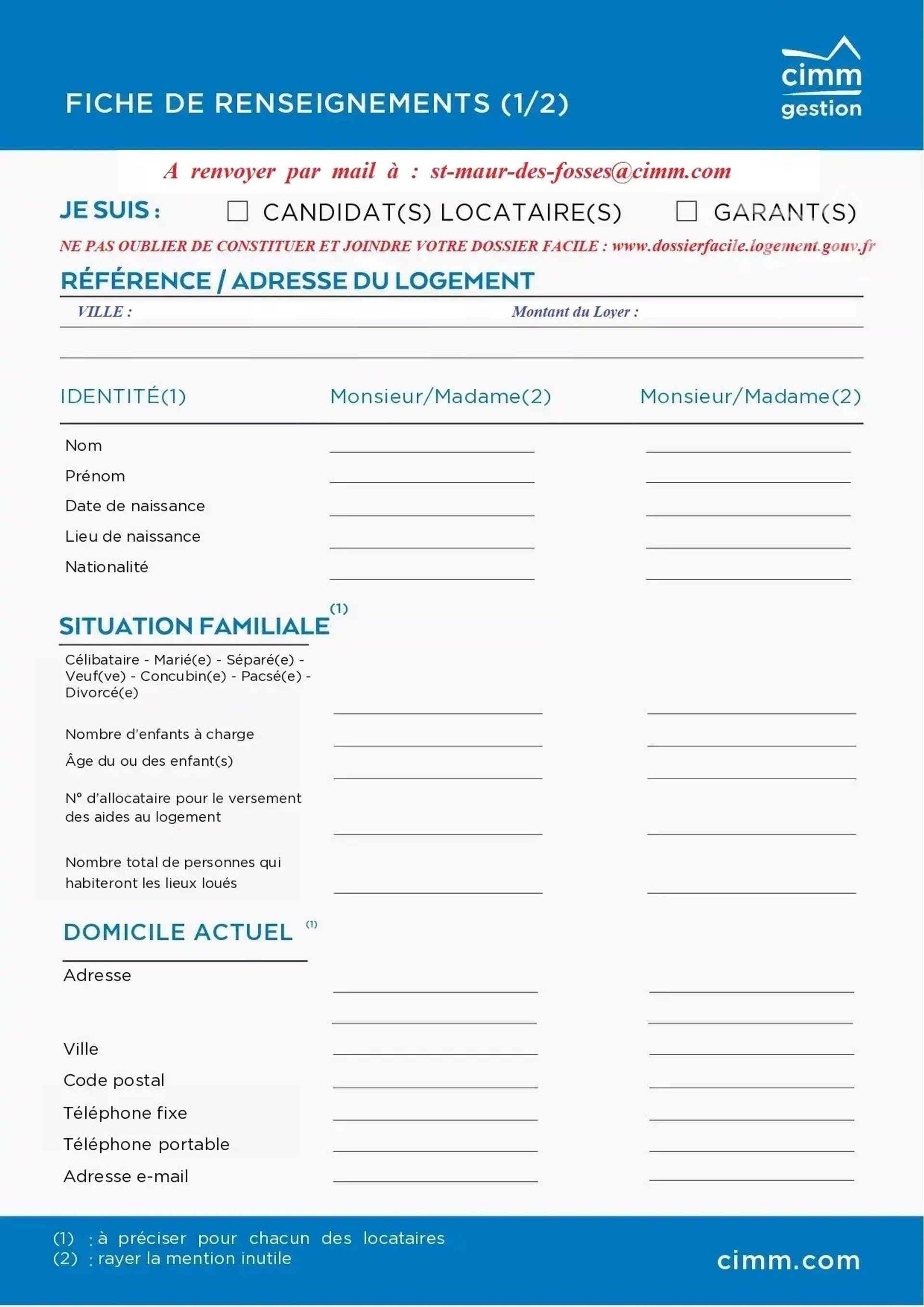 Appartement à louer, 51m², Paris 8ème
