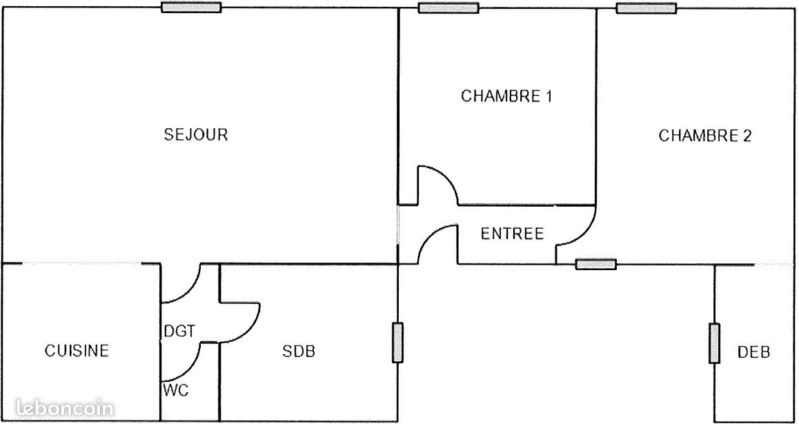 Appartement à louer, 66m², Courpière