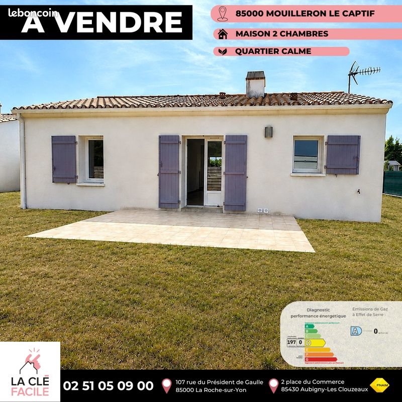 Maison à vendre, 61m², Mouilleron-le-Captif