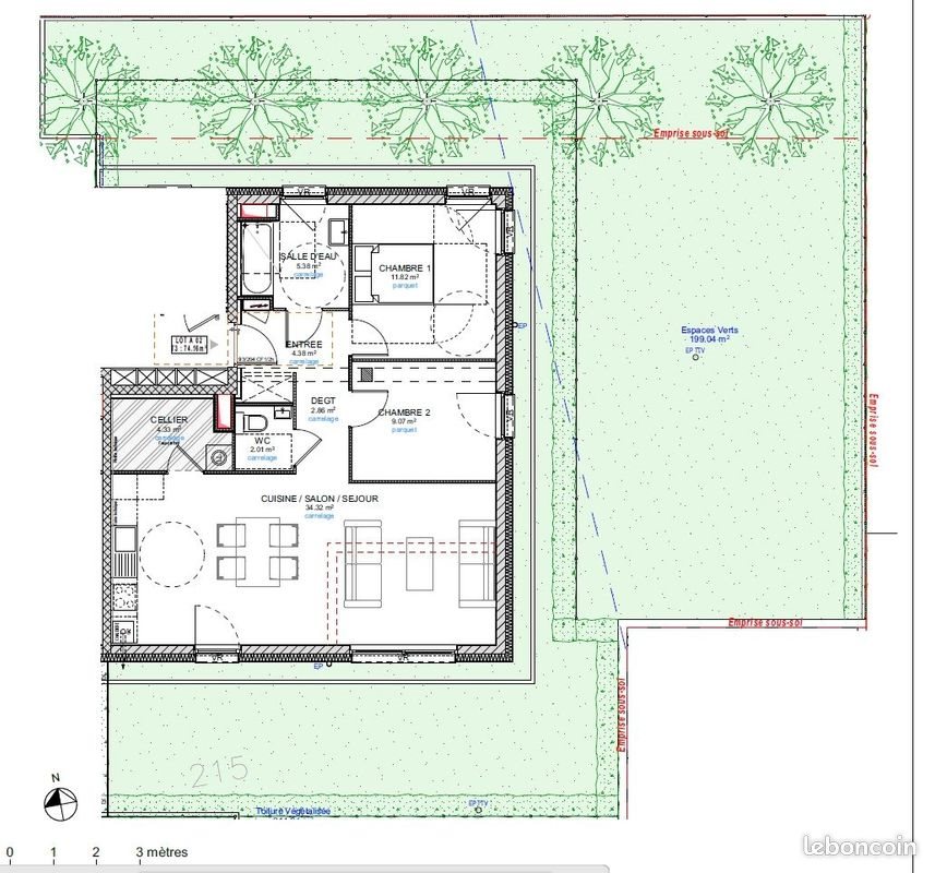 Appartement à vendre, 74m², Haguenau