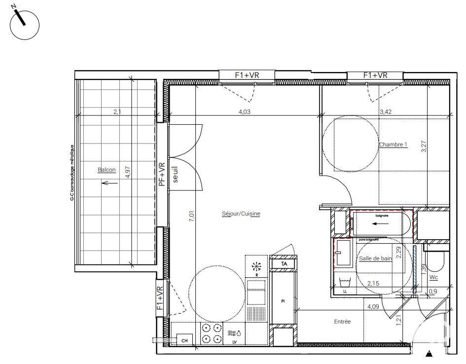 Appartement à vendre, 49m², Crolles