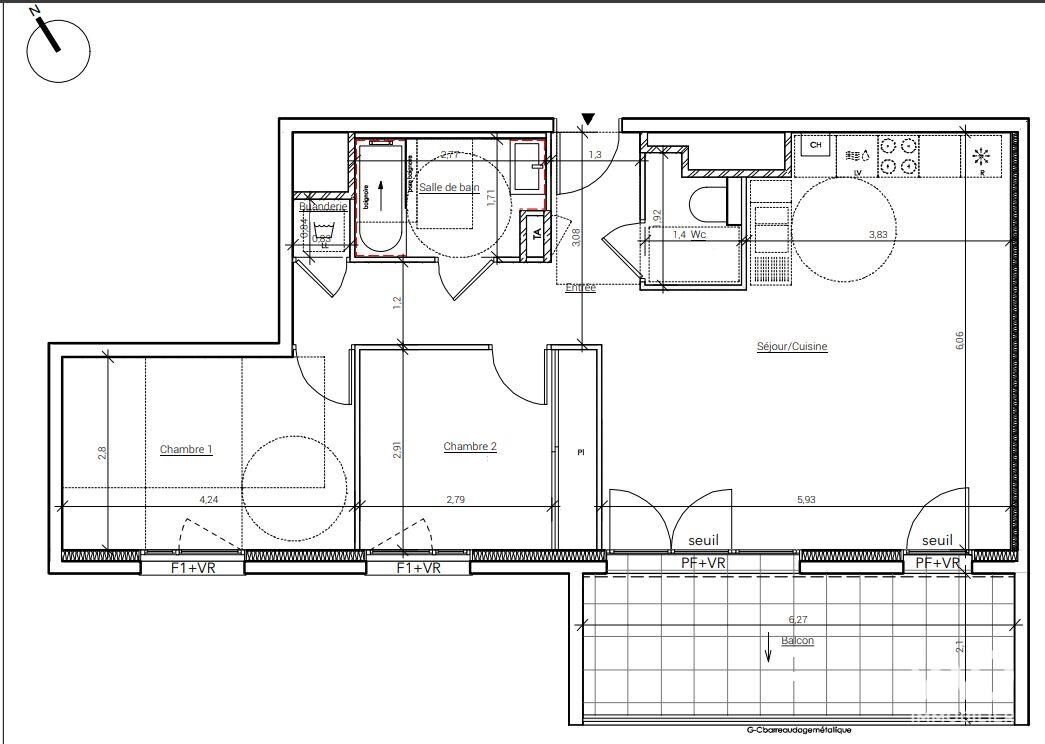 Appartement à vendre, 68m², Crolles