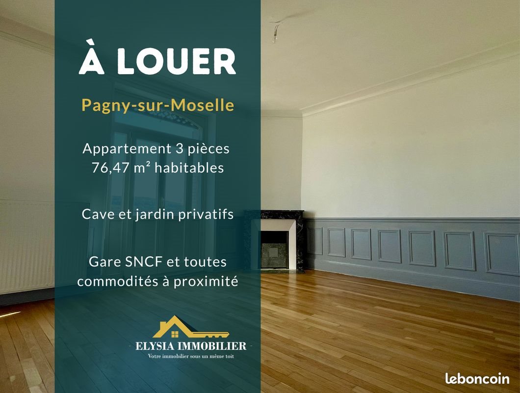 Appartement à louer, 76m², Pagny-sur-Moselle