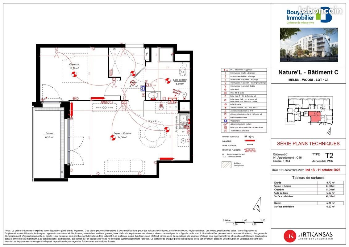 Appartement à louer, 46m², Melun