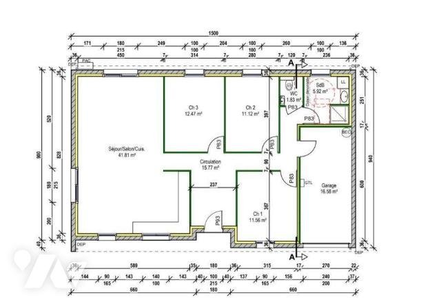 Maison à vendre, 103m², Wardrecques