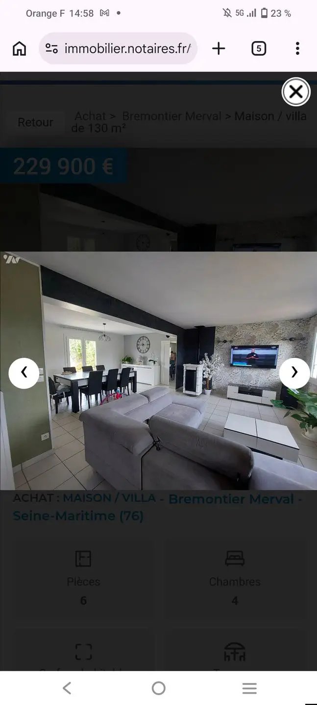 Maison à vendre, 130m², Brémontier-Merval