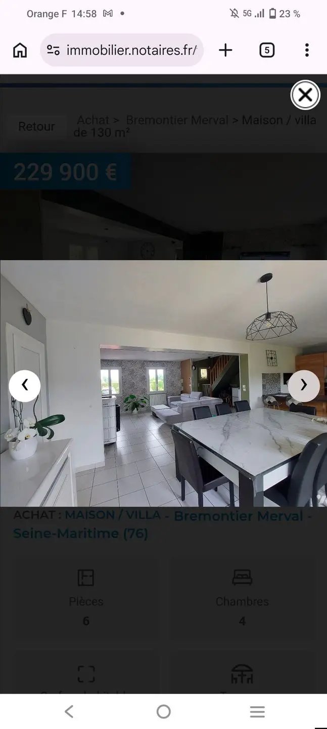 Maison à vendre, 130m², Brémontier-Merval