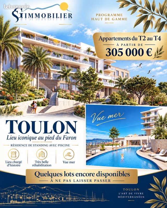 Appartement à vendre, 56m², Toulon