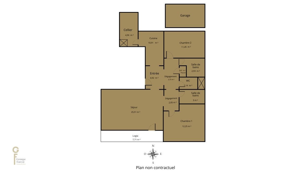 Appartement à vendre, 83m², Croix