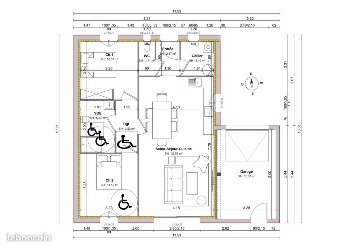 Maison à vendre, 70m², Echillais