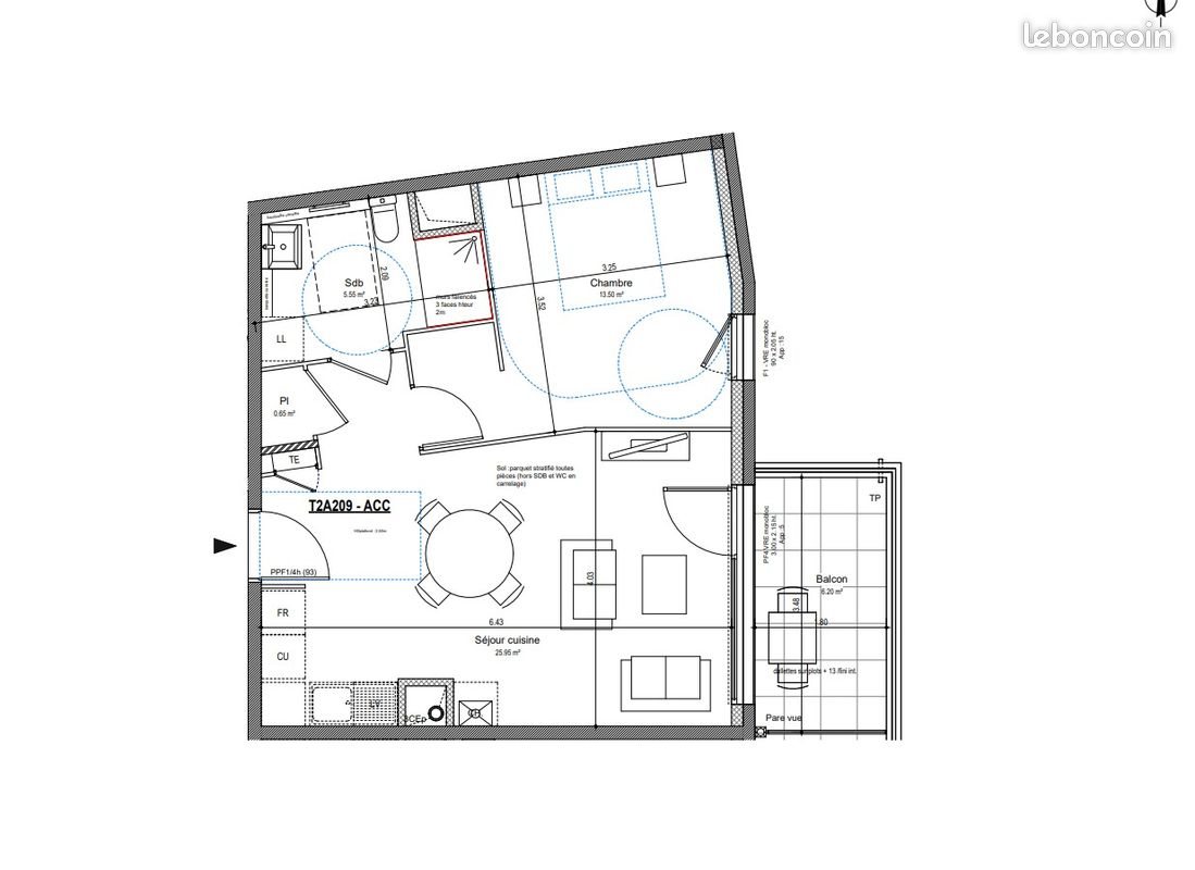 Appartement à vendre, 45m², Craponne