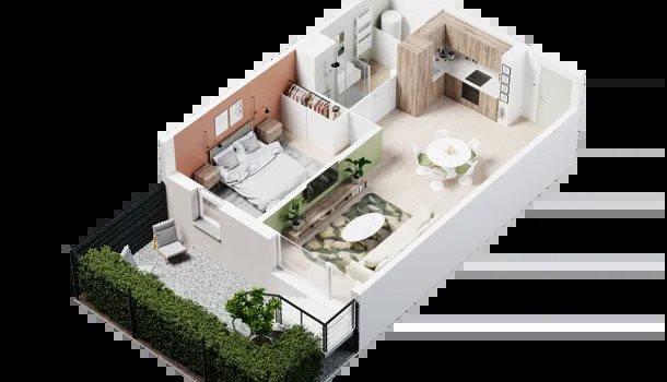 Appartement à vendre, 54m², Cers