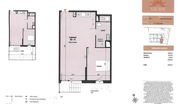 Appartement à vendre, 54m², Cers