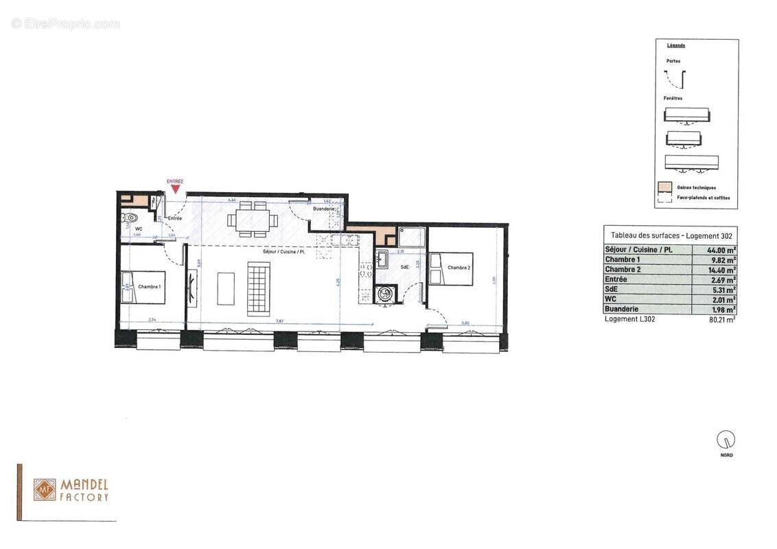 Appartement à vendre, 80m², Béziers