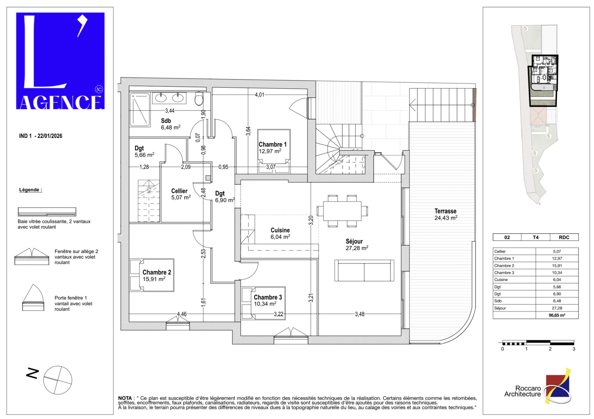 Appartement à vendre, 97m², Les Pennes-Mirabeau