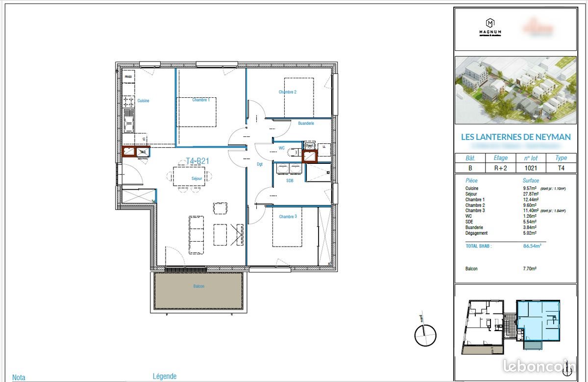 Appartement à louer, 87m², Saint-Nazaire