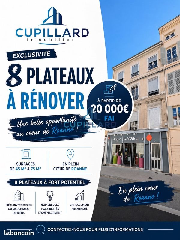 Appartement à vendre, 45m², Roanne