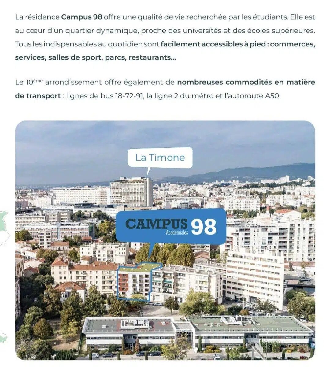 Appartement à louer, 22m², Marseille 10ème