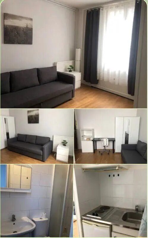 Appartement à louer, 17m², Paris 20ème