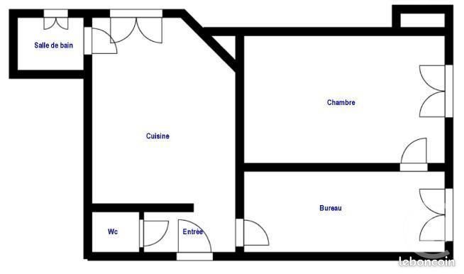 Appartement à louer, 43m², Saint-Léger-du-Bourg-Denis