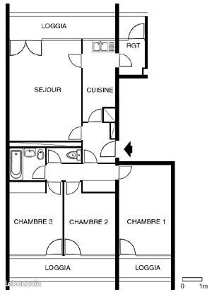 Appartement à vendre, 79m², Lormont