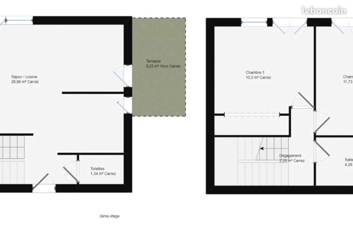 Appartement à vendre, 56m², Bordeaux