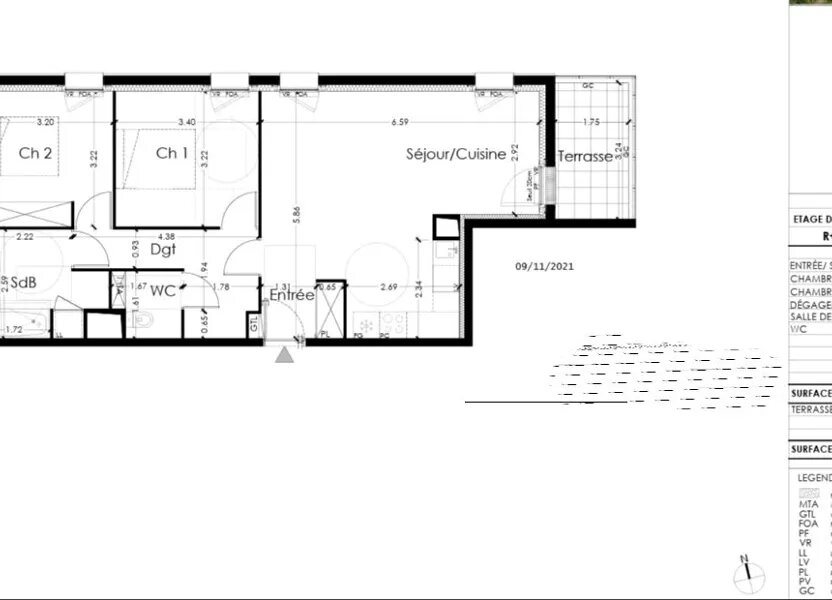 Appartement à louer, 69m², Lormont