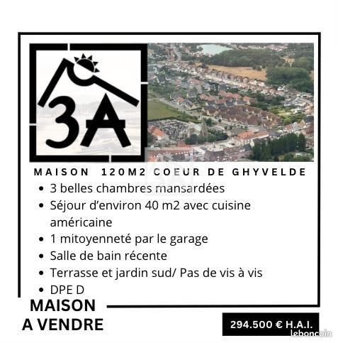 Maison à vendre, 123m², Ghyvelde