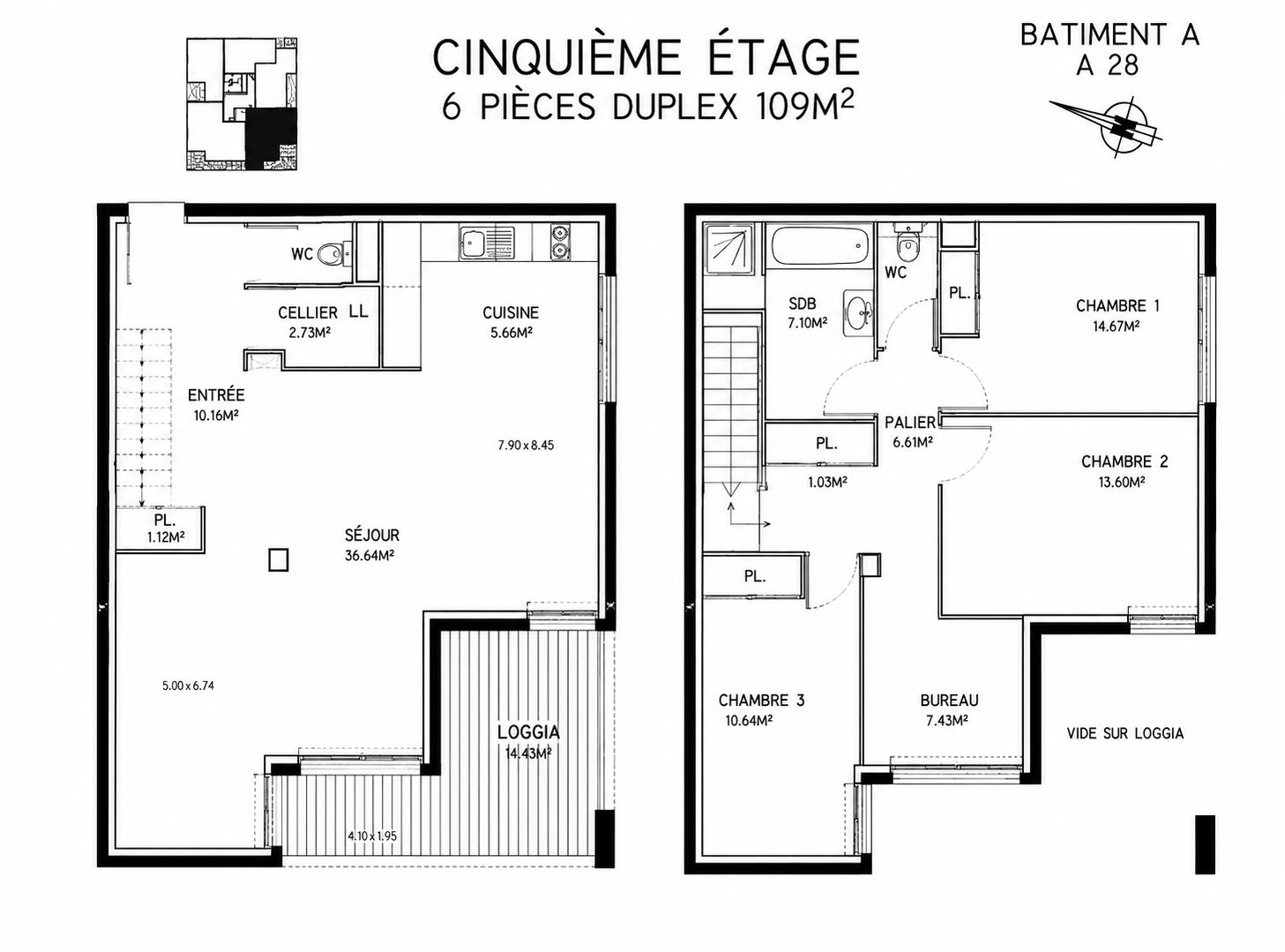 Appartement à vendre, 109m², Caen