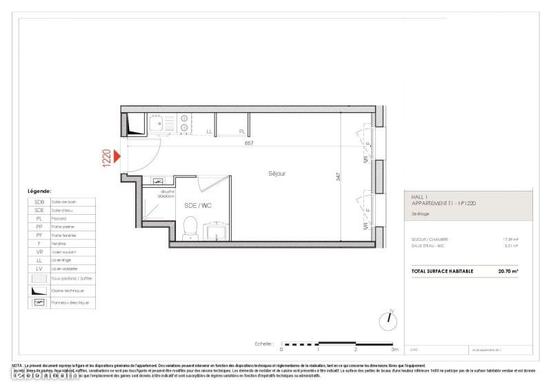 Appartement à louer, 20m², La Rochelle