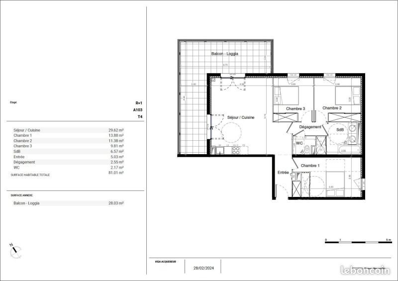 Appartement à louer, 81m², Nîmes