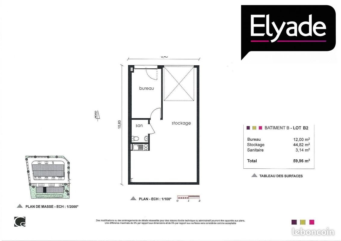 Appartement à vendre, 60m², Saint-Jean-d'Illac