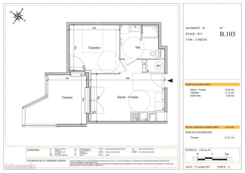 Appartement à louer, 35m², Marseille 10ème
