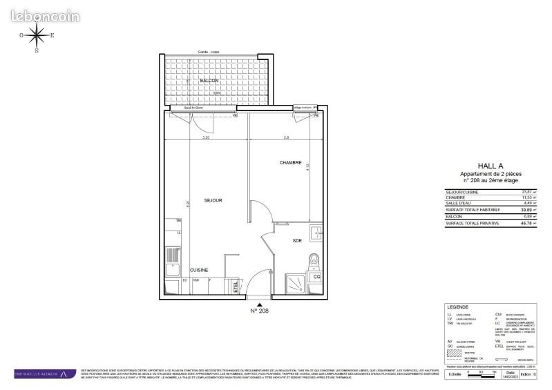 Appartement à louer, 39m², Le Pontet