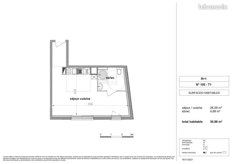 Appartement à louer, 30m², Darnétal