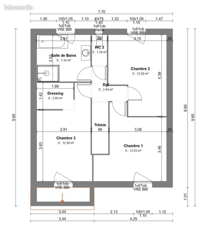 Maison à vendre, 91m², Bosgouet
