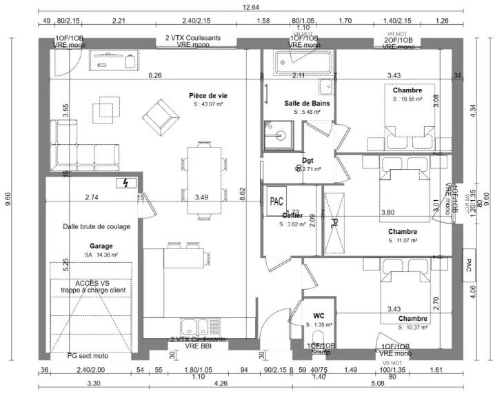 Maison à vendre, 88m², Mazingarbe