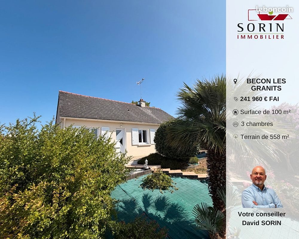 Maison à vendre, 100m², Bécon-les-Granits