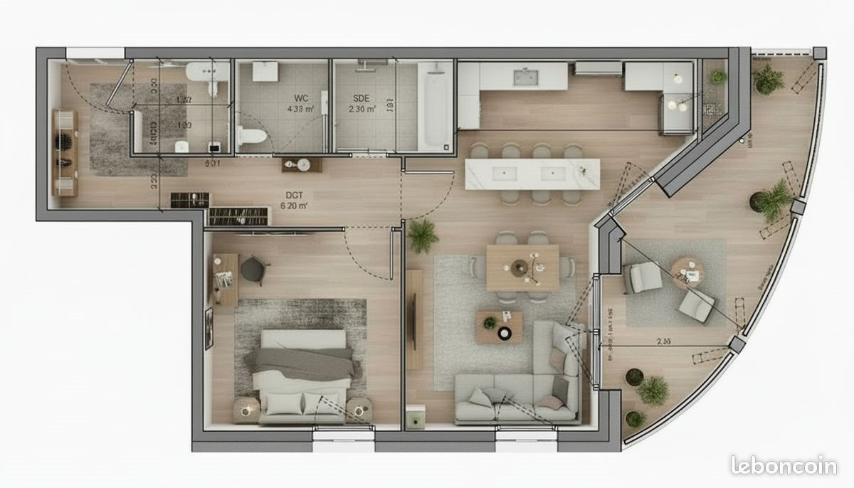 Appartement à vendre, 42m², Rennes