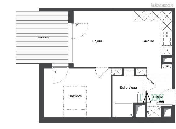 Appartement à louer, 42m², Lormont
