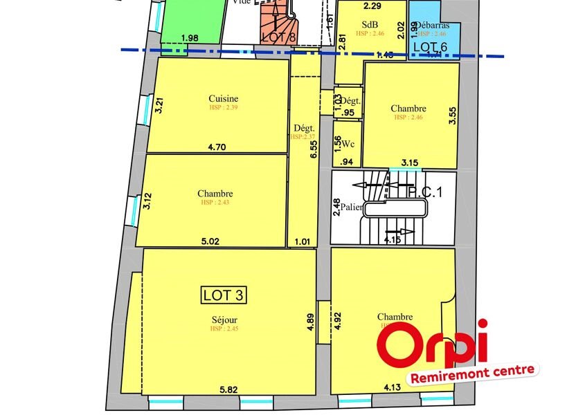 Appartement à vendre, 106m², Remiremont