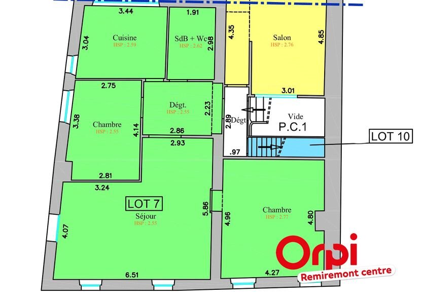 Appartement à vendre, 87m², Remiremont