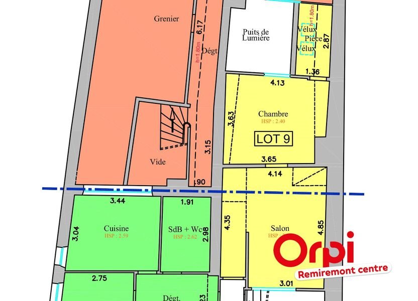Appartement à vendre, 87m², Remiremont